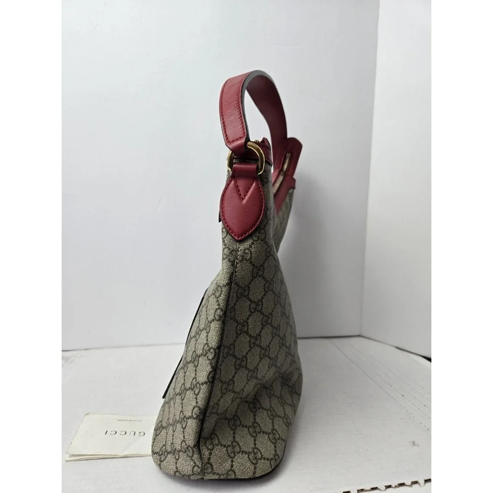 Gucci Hobo Supreme bag 41430 red brown pink - Picture 5 of 10